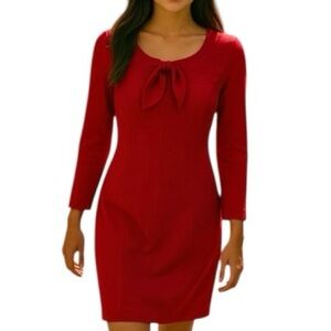 Riani Red Bow-Tie Dress